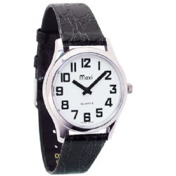Chrome Case Low Vision Watches
